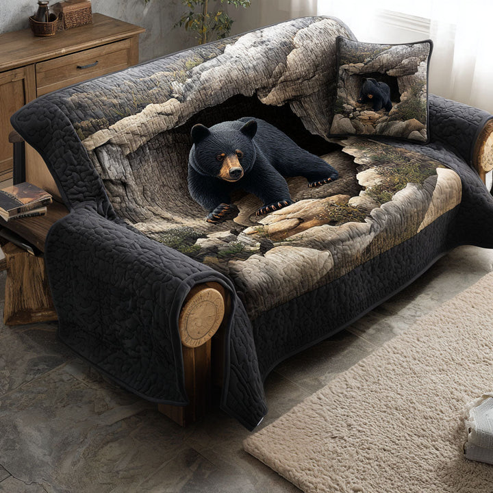 Wild Animal Quilted Sofa Cover