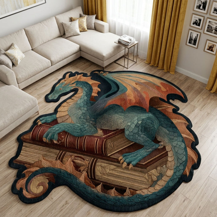 Mystic Dragon Custom Shape Area Rug