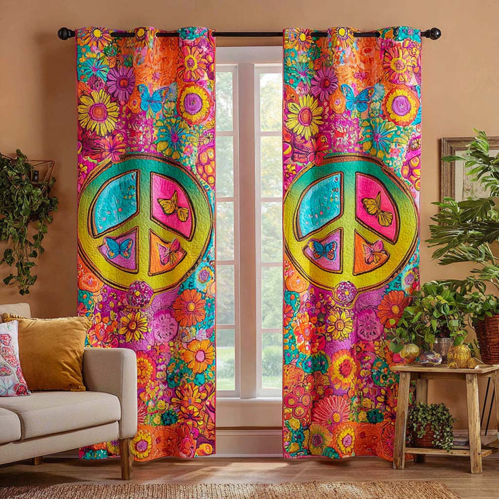 Mystic Hippie Quilted Curtains