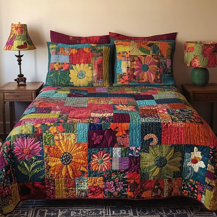 Mystical Gypsy 3-Piece Quilted Bedding Set