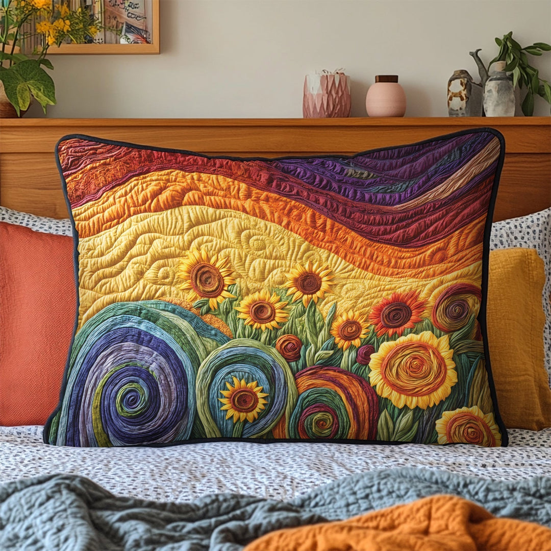 Summer Waves Quilted Bedding Pillow Case