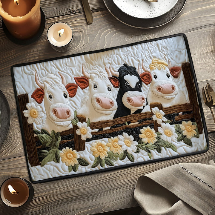 Meadow Moo Quilted Place Mat