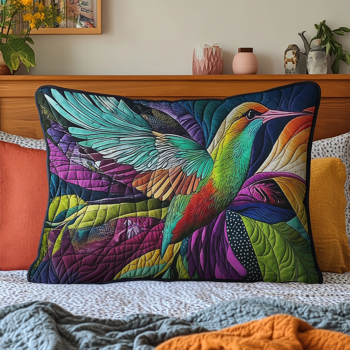 Floral Symphony Quilted Bedding Pillow Case