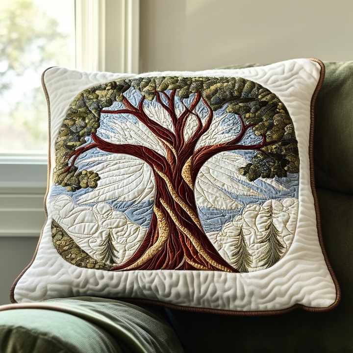Nature Embrace Quilted Bedding Pillow Case