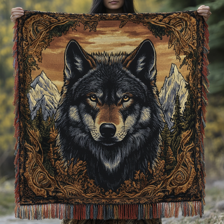 Nightfall Howl Woven Sofa Blanket