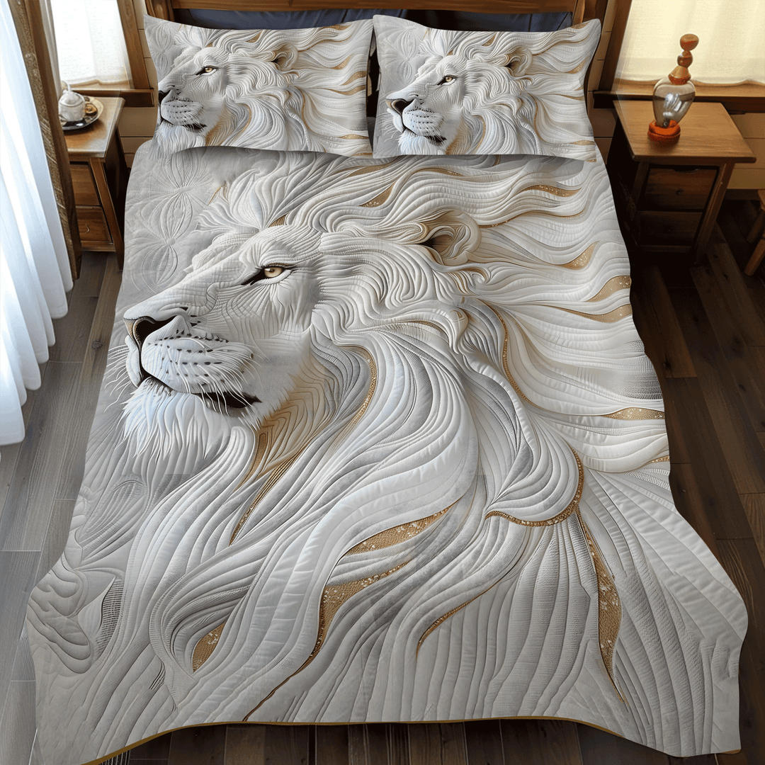 Noble Strength 3-Piece Quilted Bedding Set
