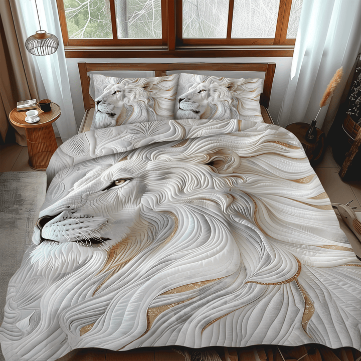 Noble Strength 3-Piece Quilted Bedding Set