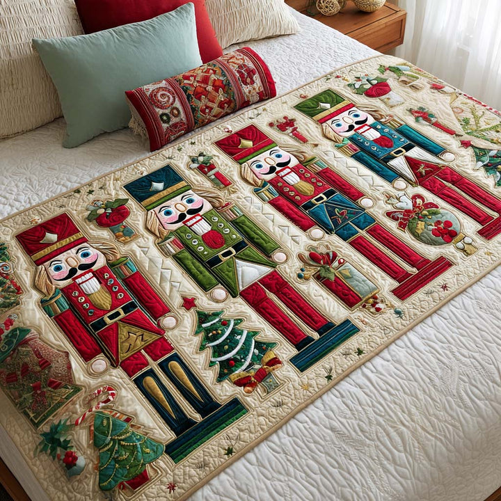 Nutcracker Magic Quilted Bed Runner