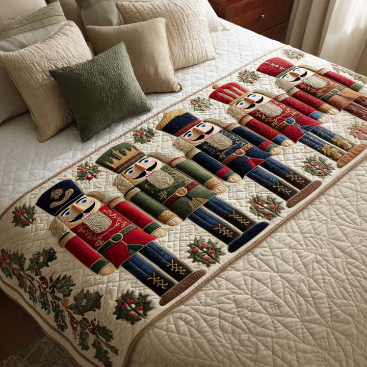 Christmas Quilted Bed Runner