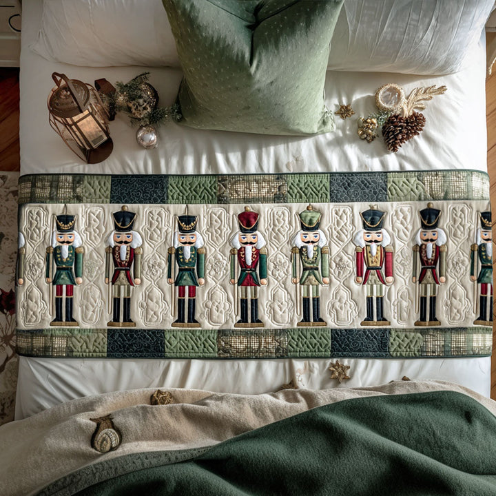Nutcracker Row Quilted Bed Runner