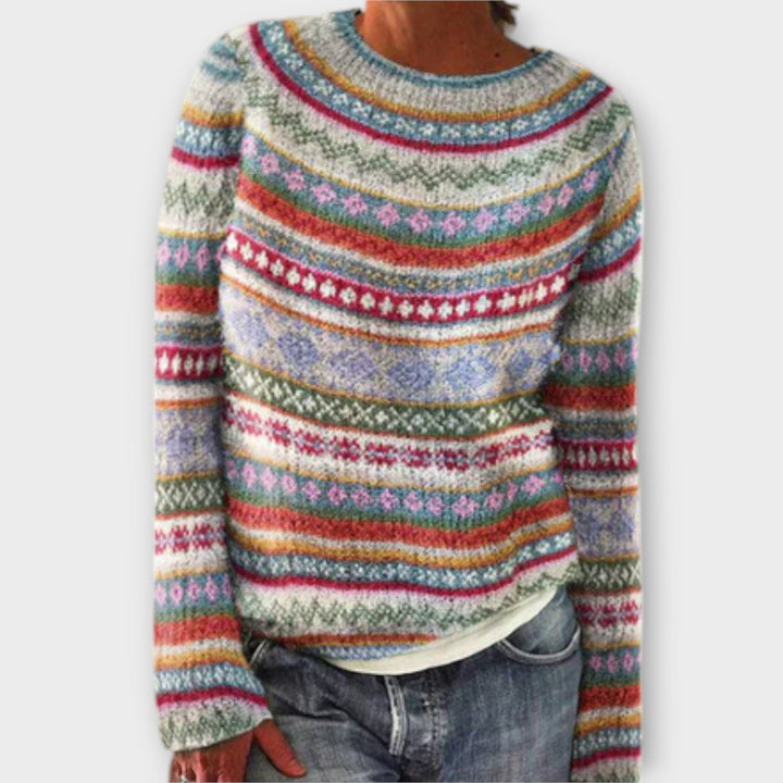 Vintage knit sweater for women