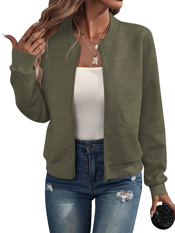 Dora – Structured bomber jacket with zipper