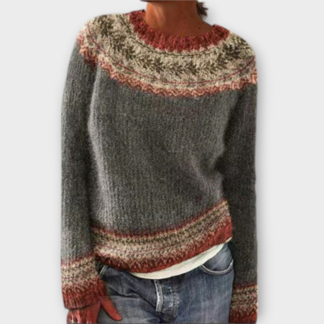 Vintage knit sweater for women