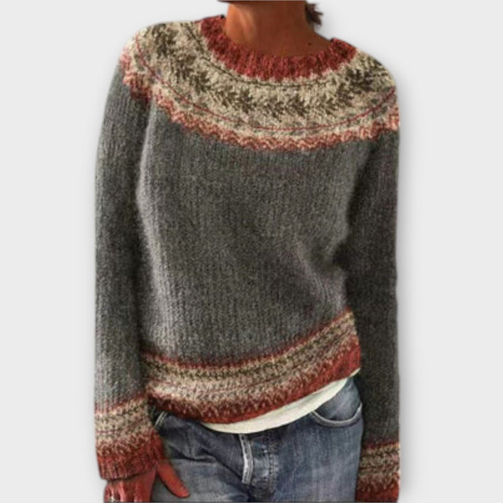 Vintage knit sweater for women