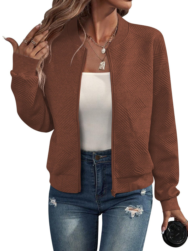 Dora – Structured bomber jacket with zipper