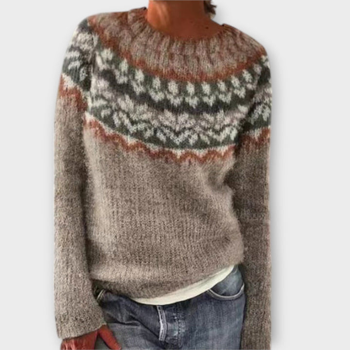 Vintage knit sweater for women