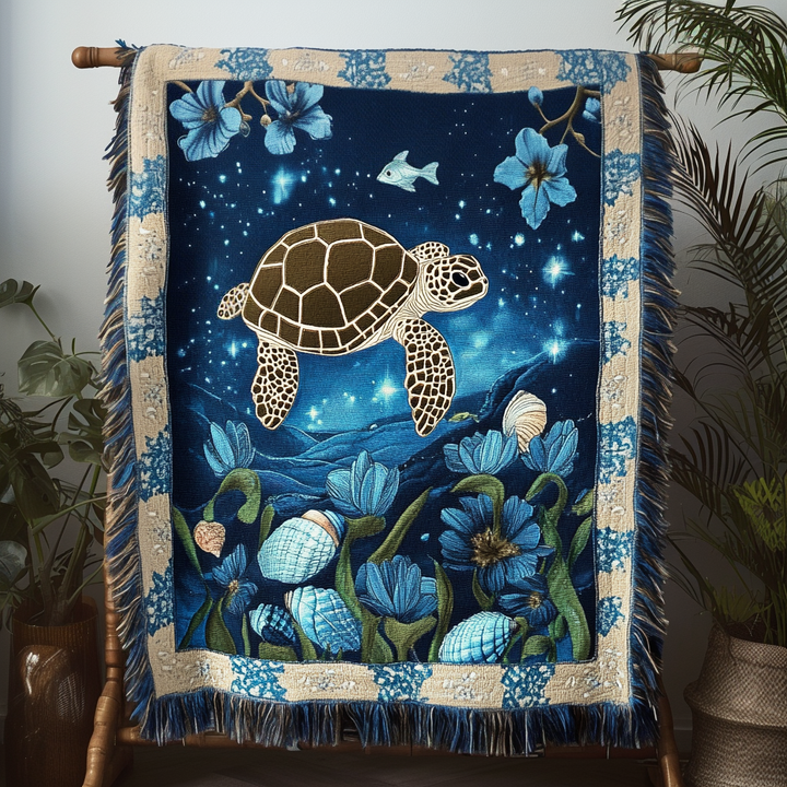Ocean Voyager Woven Sofa Blanket