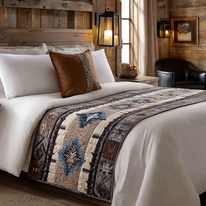 Outlaw Charm Quilted Bed Runner