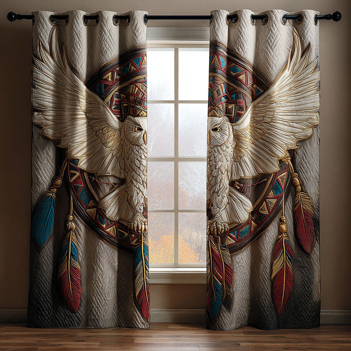 Owl Spirit Quilted Curtains