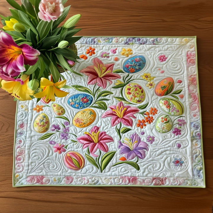 Pastel Patchwork Parade Quilted Place Mat