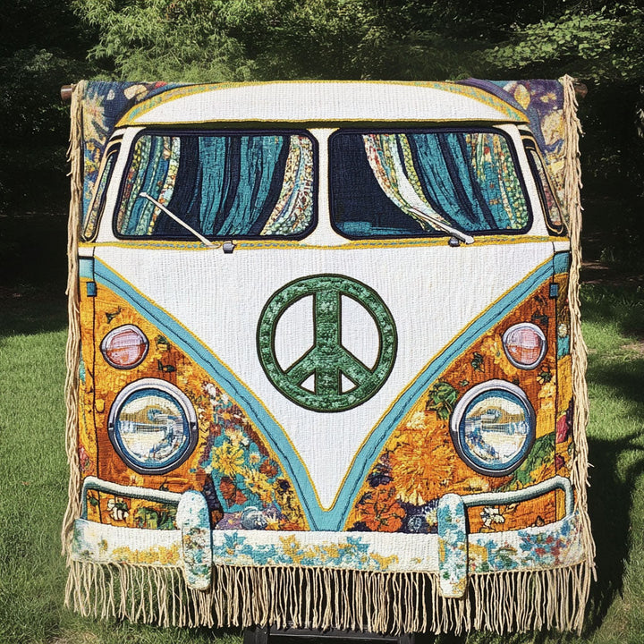 Peace Van Woven Sofa Blanket