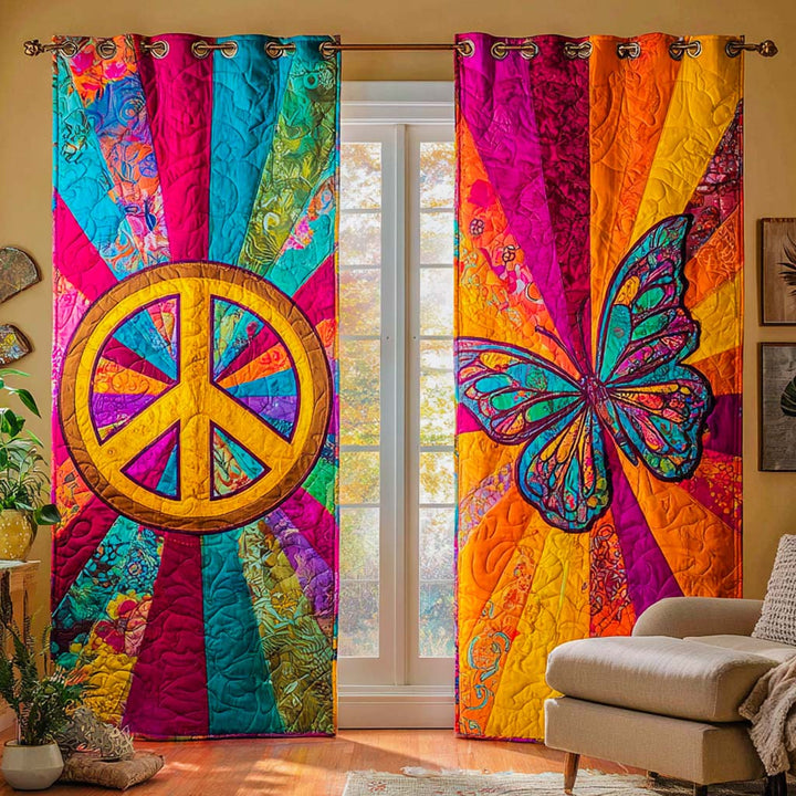 Peaceful Flight Quilted Curtains
