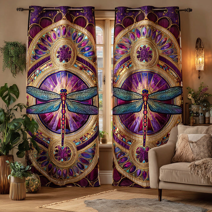 Peaceful Wing Stillness Quilted Curtains