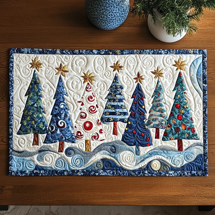 Peppermint Dreams Quilted Placemat