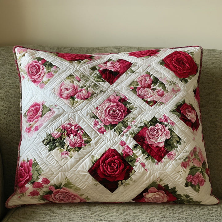 Petal Patch Quilted Bedding Pillow Case