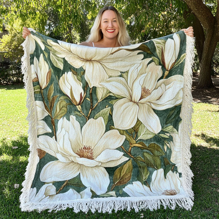 Petals of the South Woven Sofa Blanket