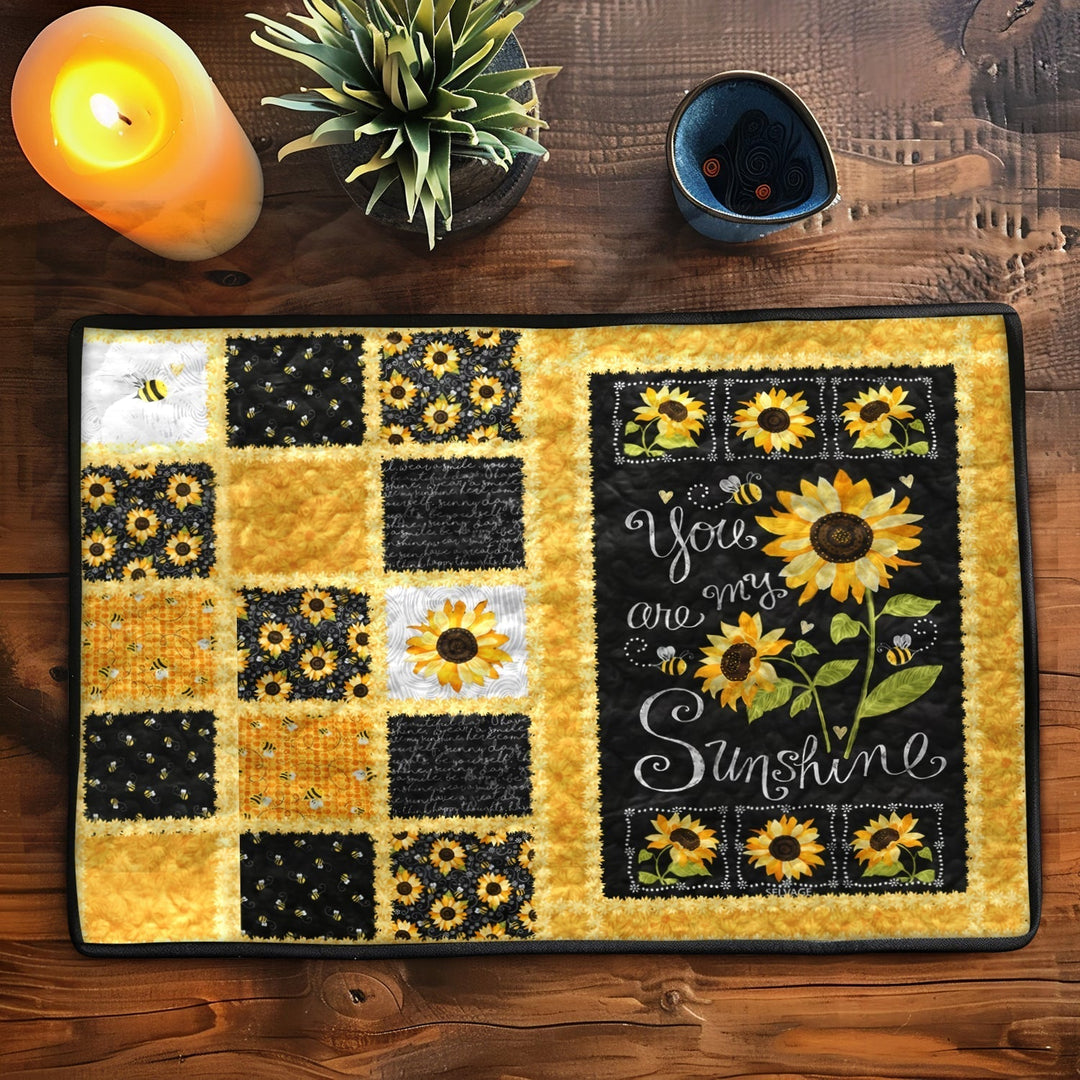 You Are My Sunshine Quilted Place Mat