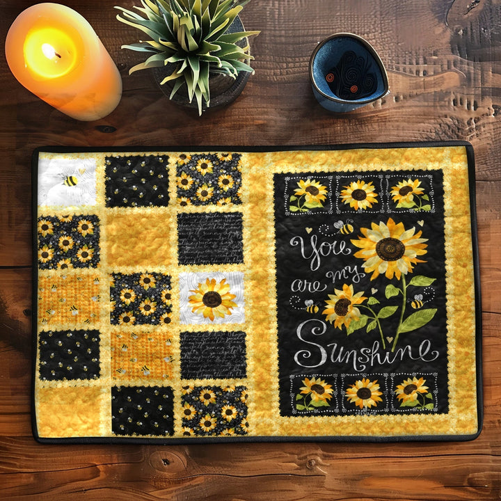 You Are My Sunshine Quilted Place Mat
