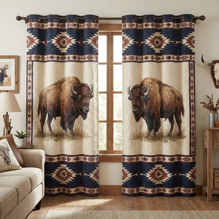 Prairie Legend Quilted Curtains