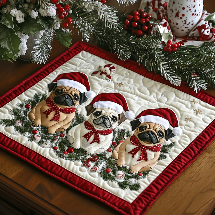 Pug Spirit Quilted Place Mat