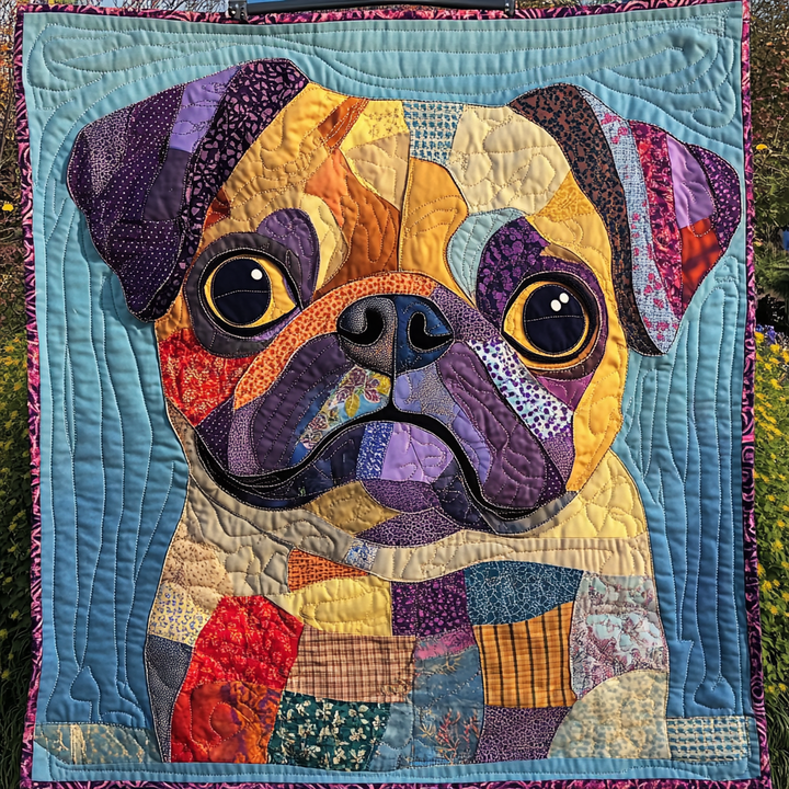 Puggy Perfection Quilted Blanket