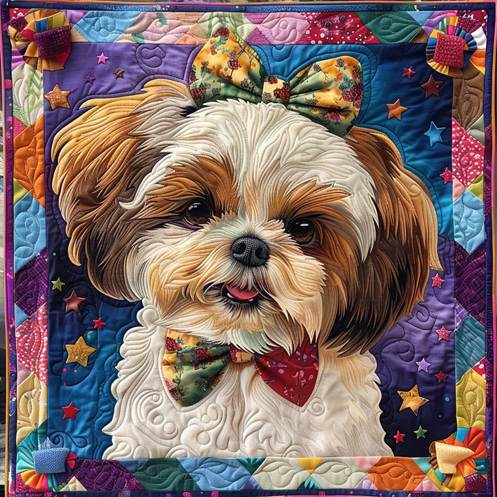 Puppy Pizzazz Quilted Blanket