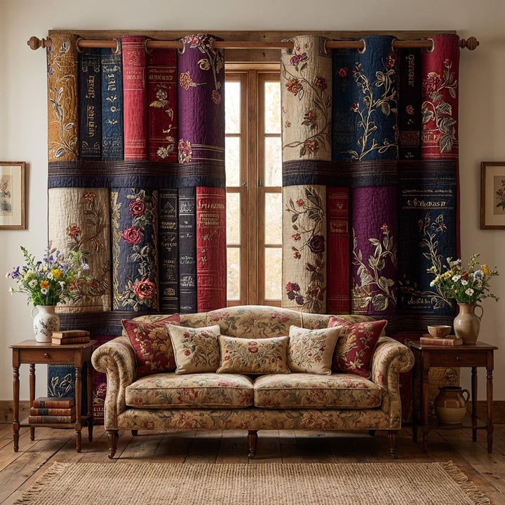 Quiet Library Quilted Curtains