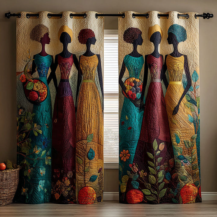 Quiet Motion Quilted Curtains