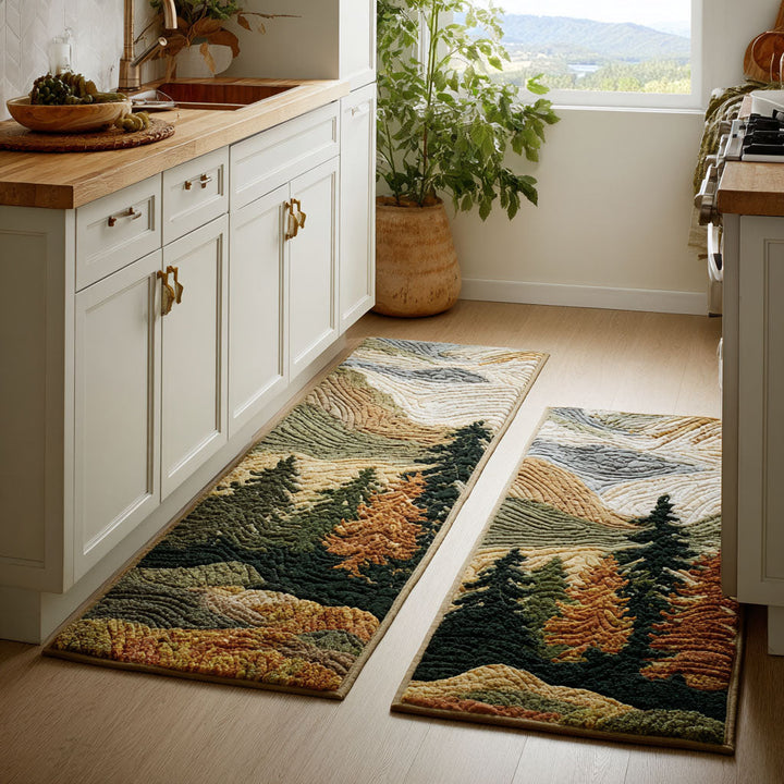 Quiet Peaks Kitchen Area Rug