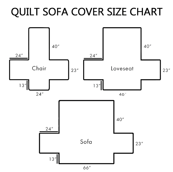 Texas Dust Quilted Sofa Cover