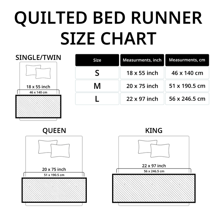 Regal Santa Ride Quilted Bed Runner