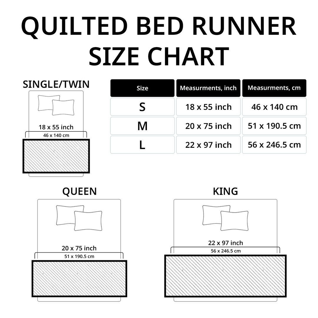 Gentle Glide Quilted Bed Runner