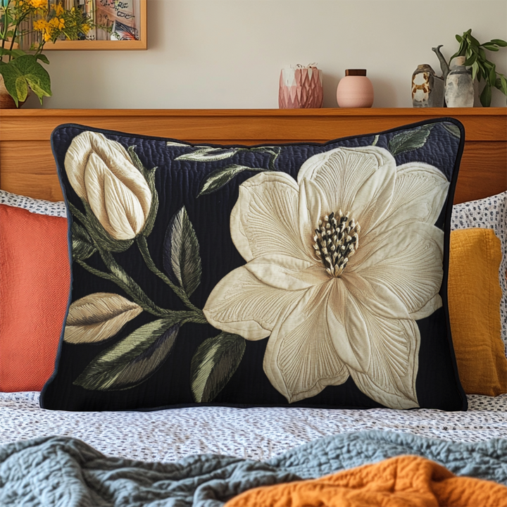 Petal Elegence Quilted Bedding Pillow Case