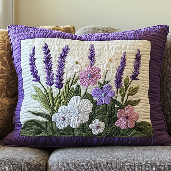 Blossom Haven Quilted Bedding Pillow Case