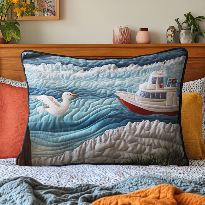 Seaside Dreams Quilted Bedding Pillow Case