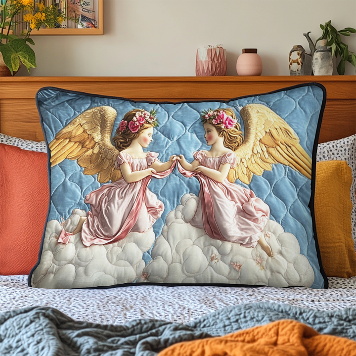 Heavenly Twins Quilted Bedding Pillow Case