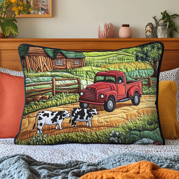 Country Ride Quilted Bedding Pillow Case