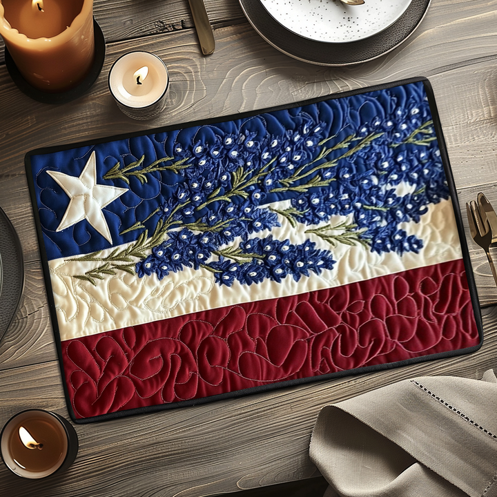 Flag Blooms Quilted Place Mat