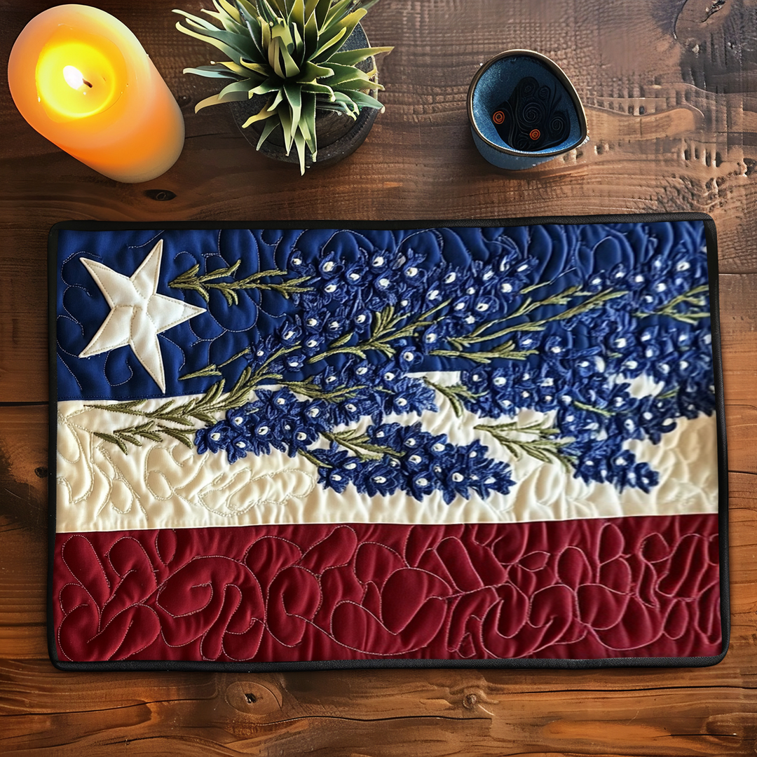 Flag Blooms Quilted Place Mat