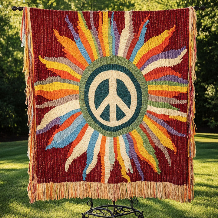 Radiant Peace Woven Sofa Blanket